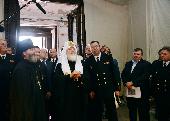 Святейший Патриарх Кирилл посетил храм в честь иконы Божией Матери «Милующая» в Петербурге