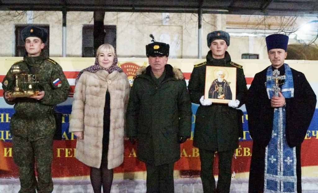 Встреча иконы прп. Сергия Радонежского в Военном инженерно-техническом институте Встреча иконы прп. Сергия Радонежского в Военном инженерно-техническом институте