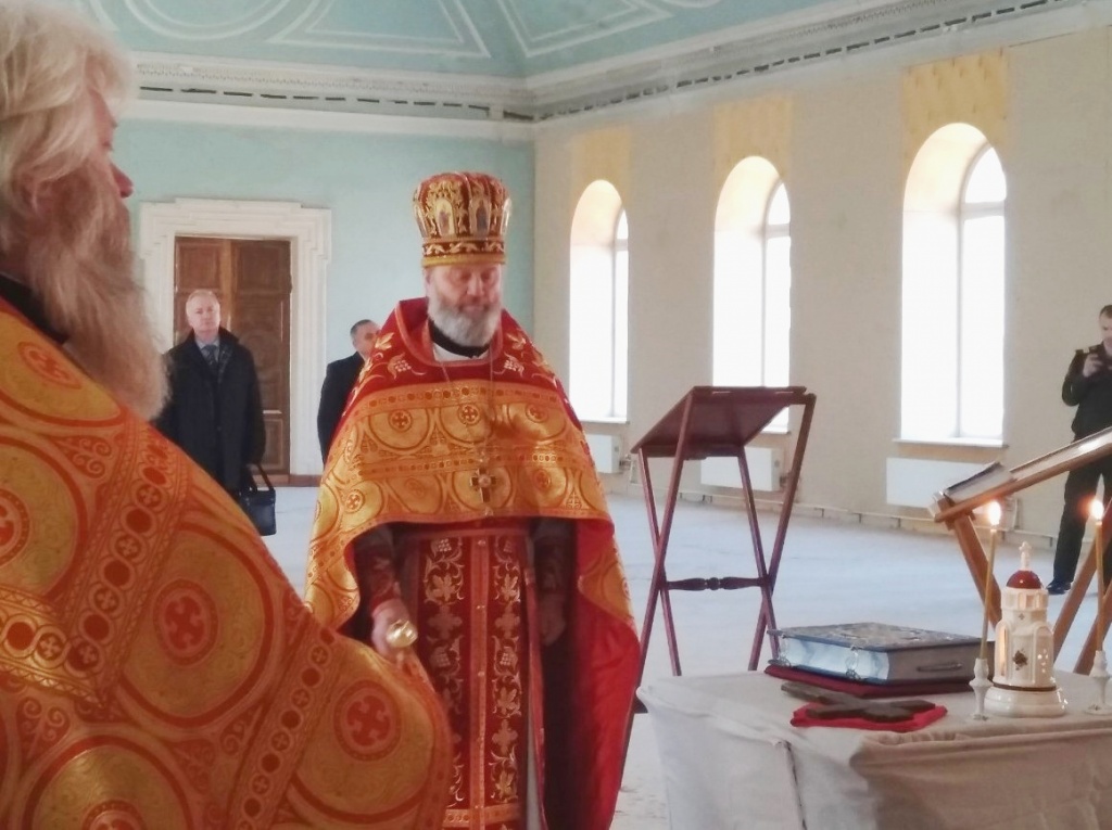 Алексий (Ганьжин) освятил малым чином храм равноапостольного великого князя Владимира в региональном управлении военной полиции Алексий (Ганьжин) освятил малым чином храм равноапостольного великого князя Владимира в региональном управлении военной полиции