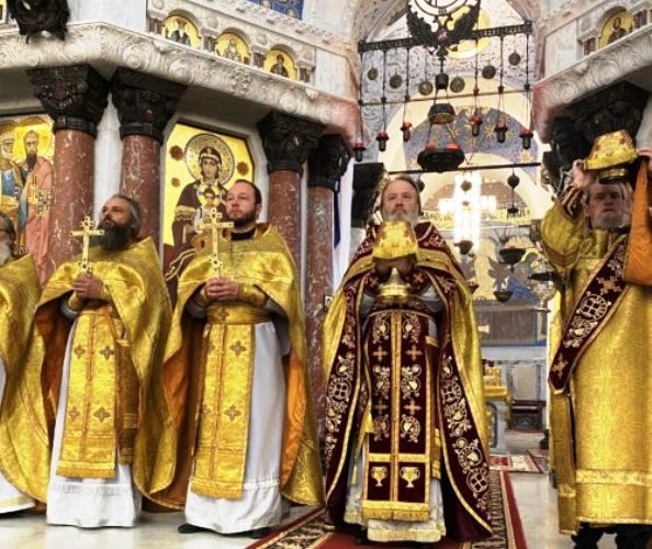 В день памяти равноапостольного князя Владимира зам. председателя Синодального отдела РПЦ архимандрит Алексий (Ганьжин) совершил Божественную Литургию в Главном военно-морском храме России В день памяти равноапостольного князя Владимира зам. председателя Синодального отдела РПЦ архимандрит Алексий (Ганьжин) совершил Божественную Литургию в Главном военно-морском храме России