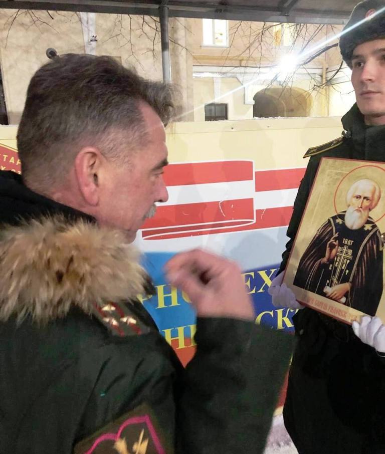 Встреча иконы прп. Сергия Радонежского в Военном инженерно-техническом институте Встреча иконы прп. Сергия Радонежского в Военном инженерно-техническом институте
