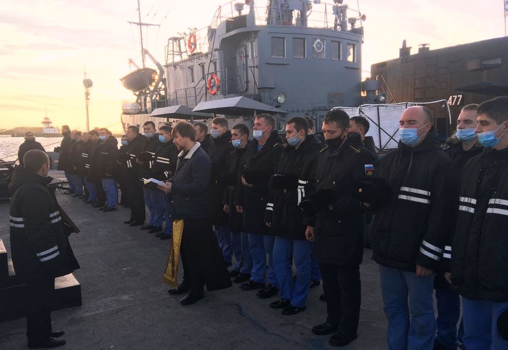 В Кронштадте состоялась торжественная церемония чина освящения подводной лодки «Новороссийск» В Кронштадте состоялась торжественная церемония чина освящения подводной лодки «Новороссийск»